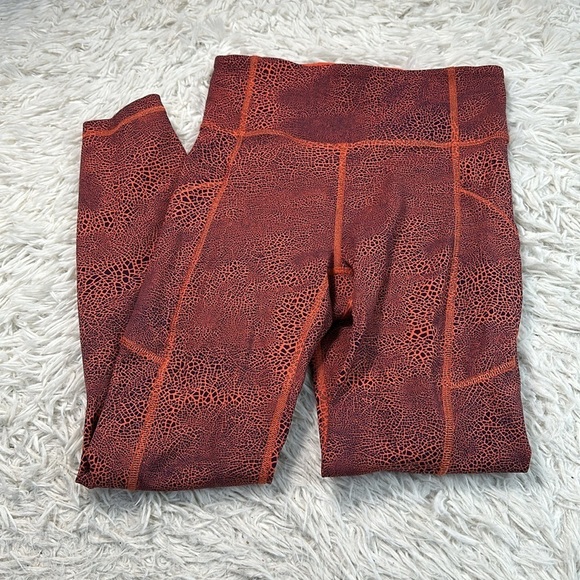 Lululemon Invigorate High-Rise Tight 25" Crackle Glaze Vintage Orange Larkspur - Picture 1 of 6